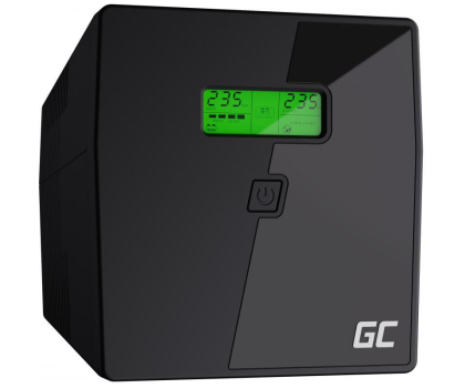 UPS (zasilacz awaryjny) Green Cell UPS (1000VA/600W, 2xIEC, 2x Schuko, AVR, LCD)